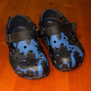 Crocs Duet Max Clog Post Malone Blue Camo sz W7 M5